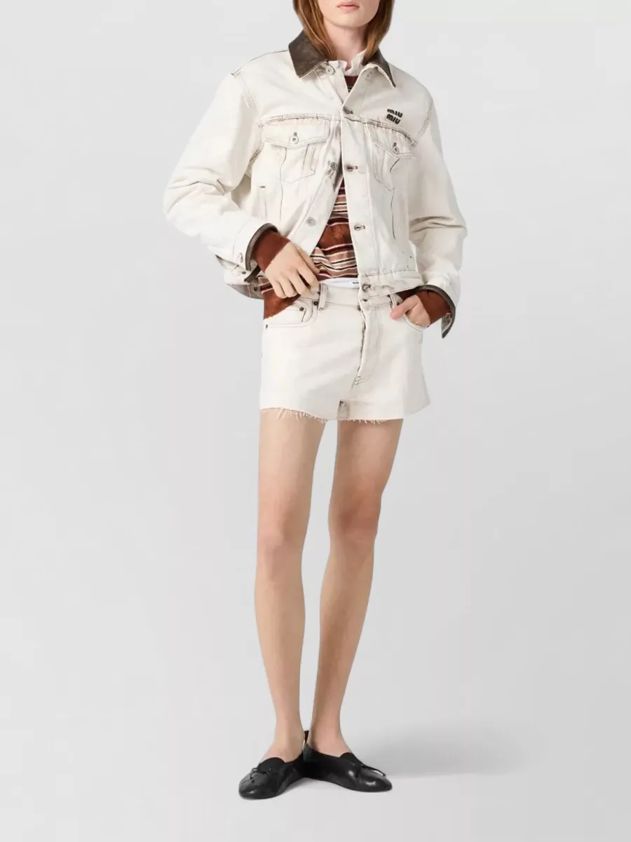 Miu Miu Cotton Short Shorts