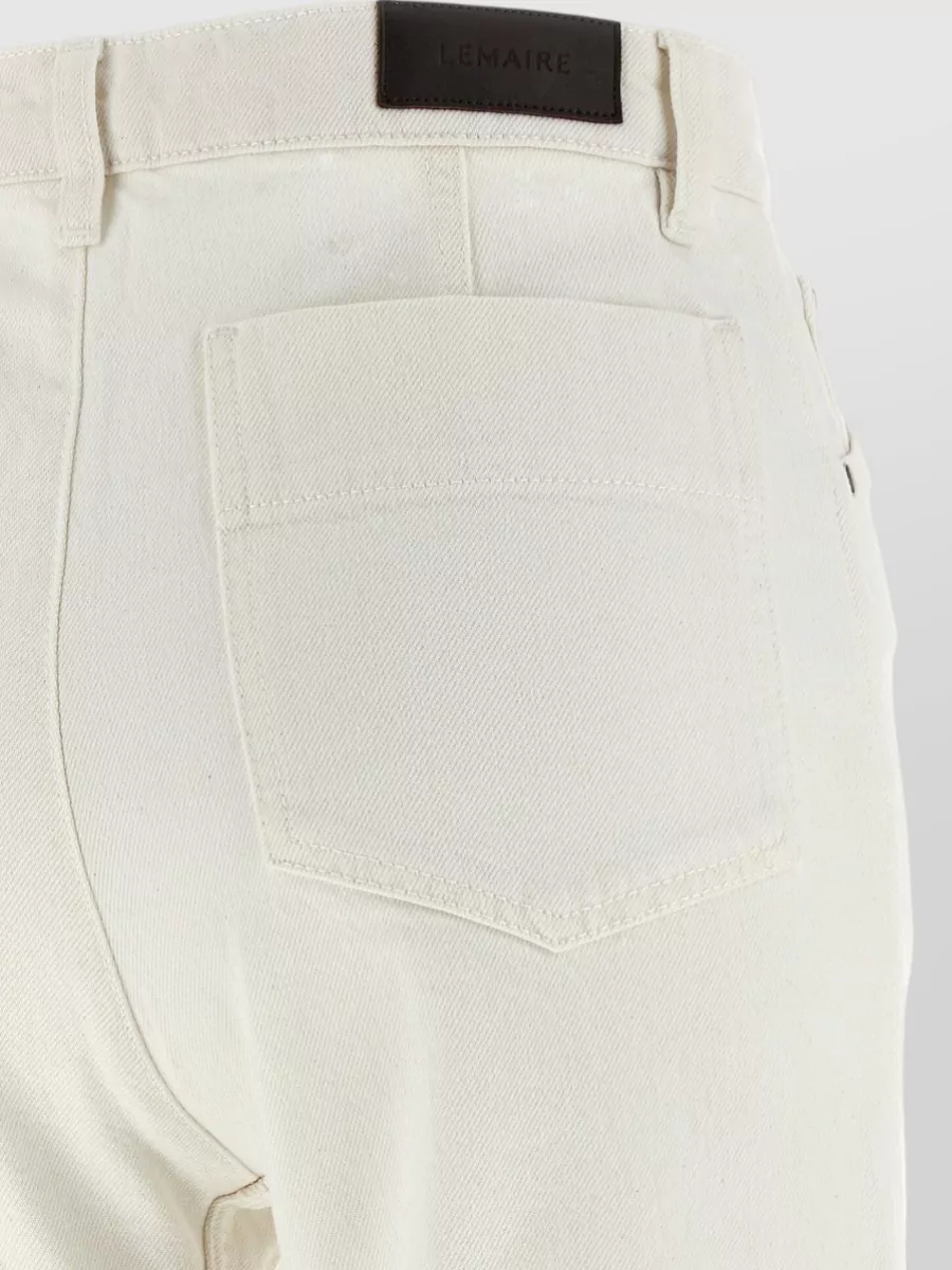 Lemaire Denim High-Rise Straight-Leg Wide-Leg Pants