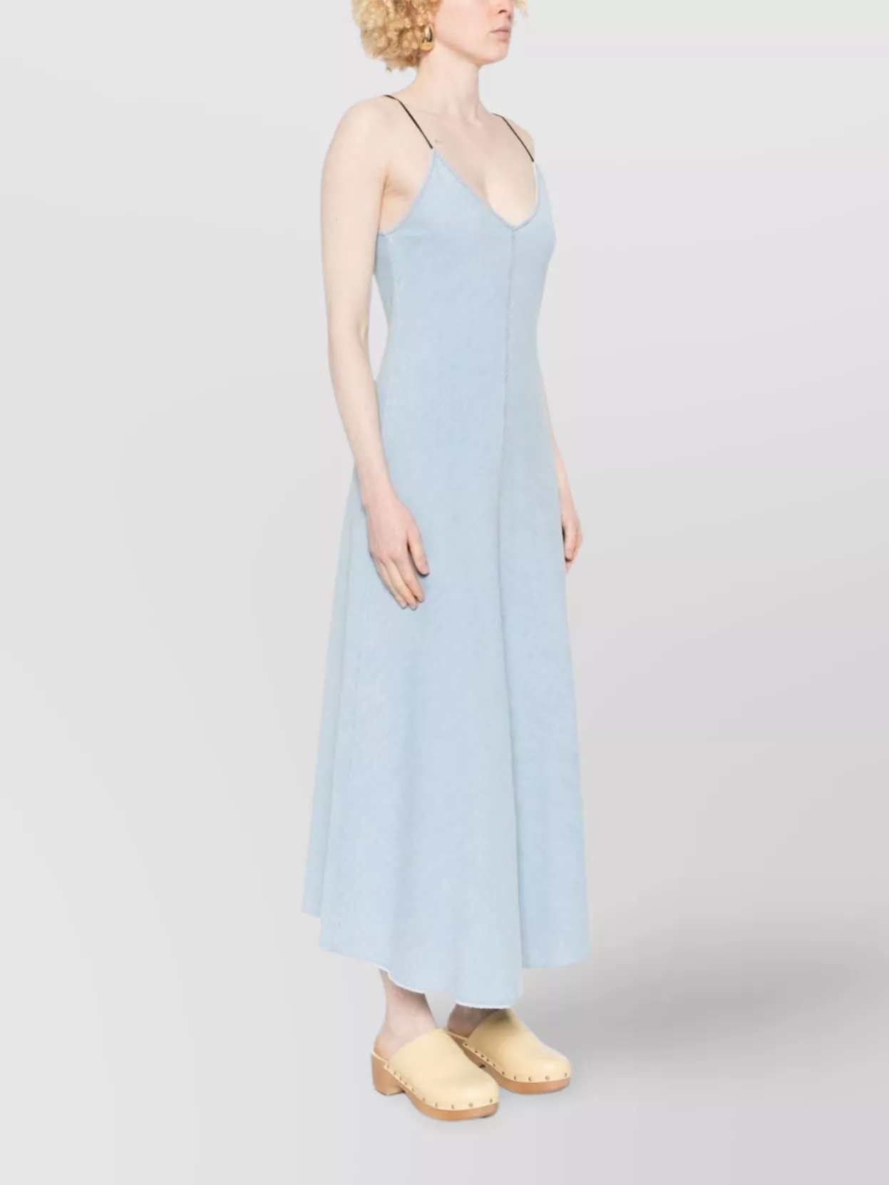 Forte Forte Cotton Midi Dress Flared Hem