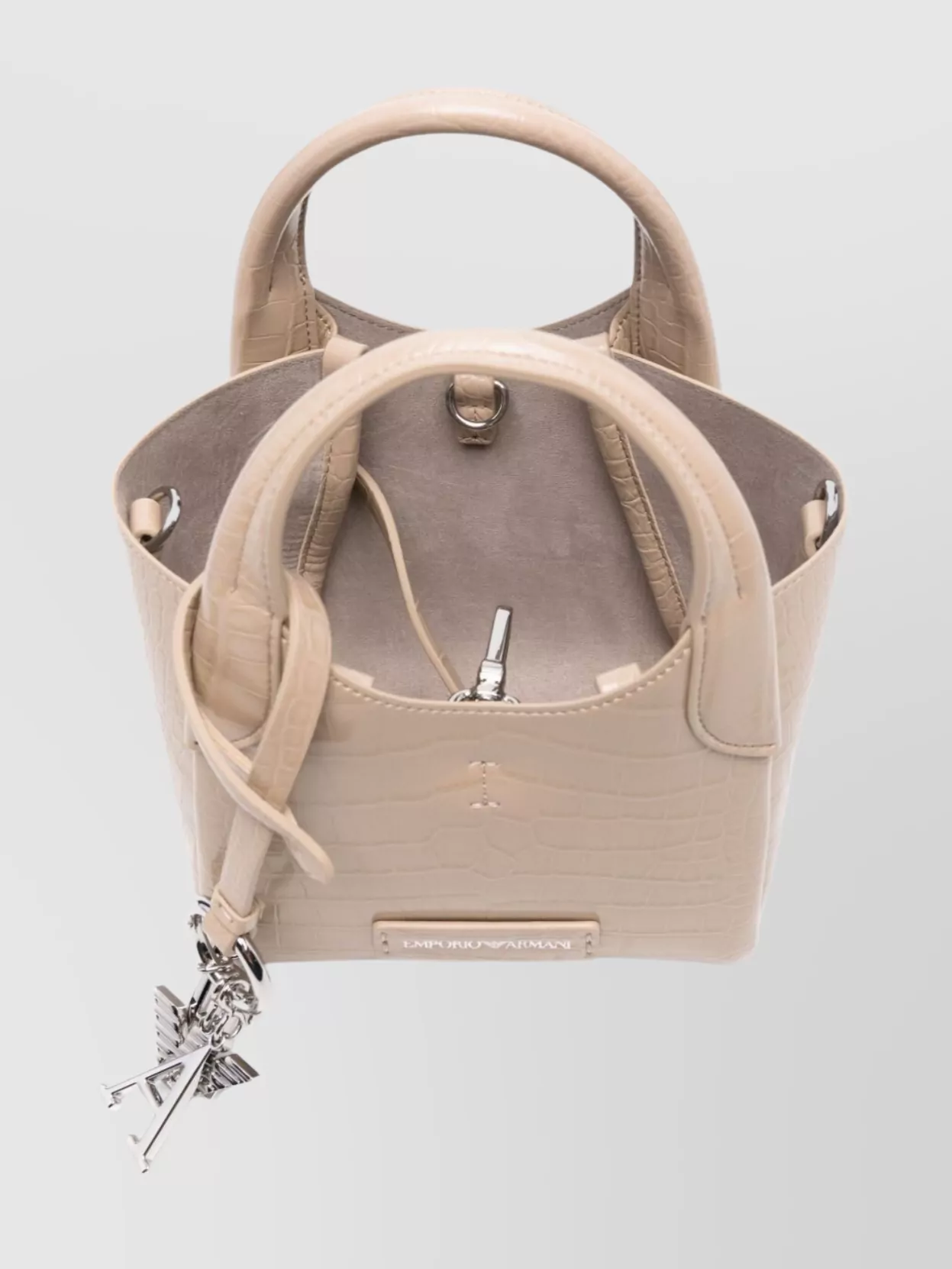Emporio Armani Small Tote Bag Crocodile Effect