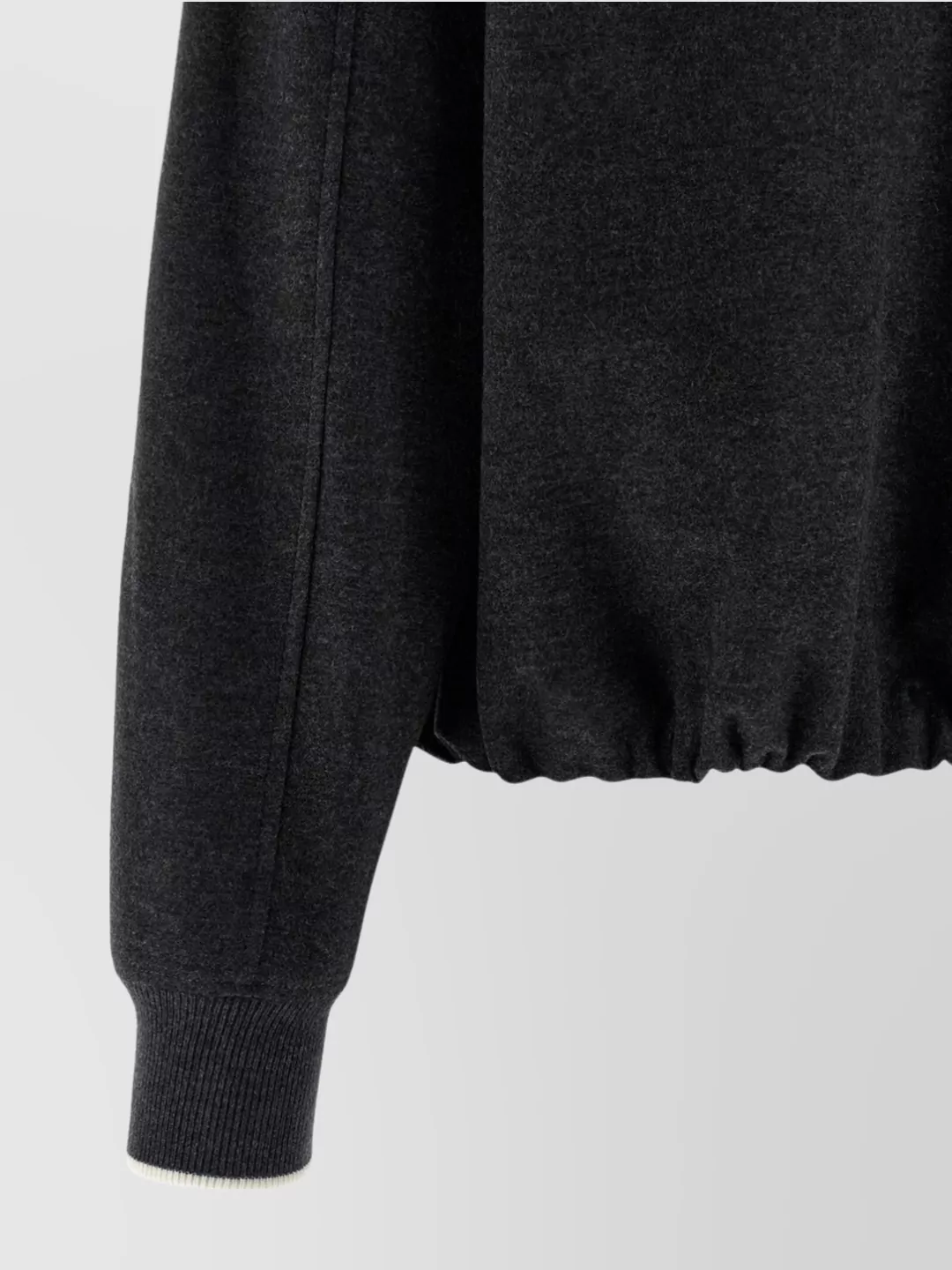 Brunello Cucinelli Heraldic Coat Of Arms Sweatshirt Gray In Black