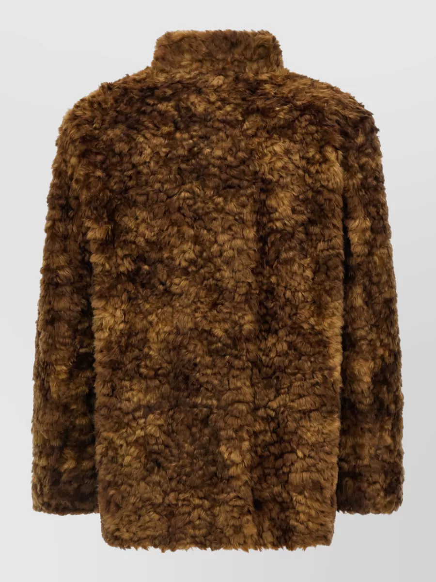 Isabel Marant Etoile Faux Fur Double-Breasted Coat
