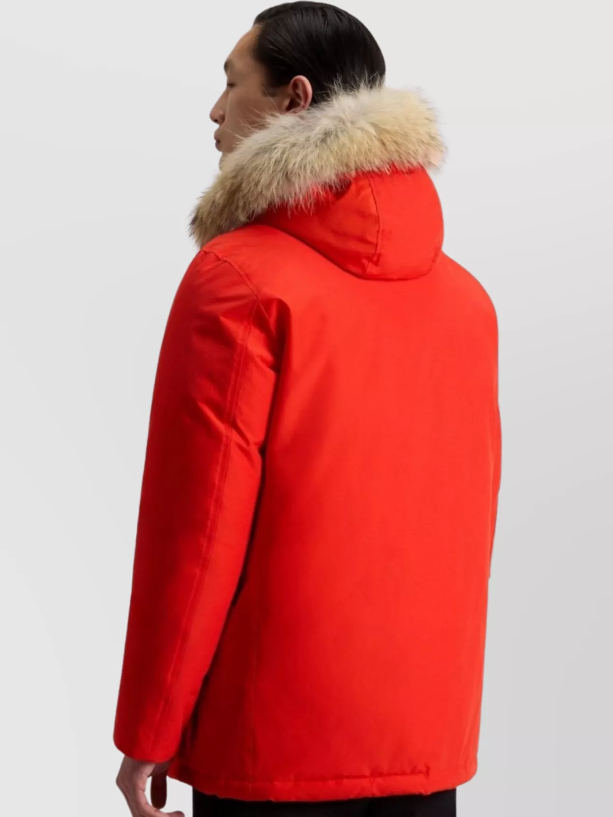Woolrich Hooded Quilted Jackets Front Pockets