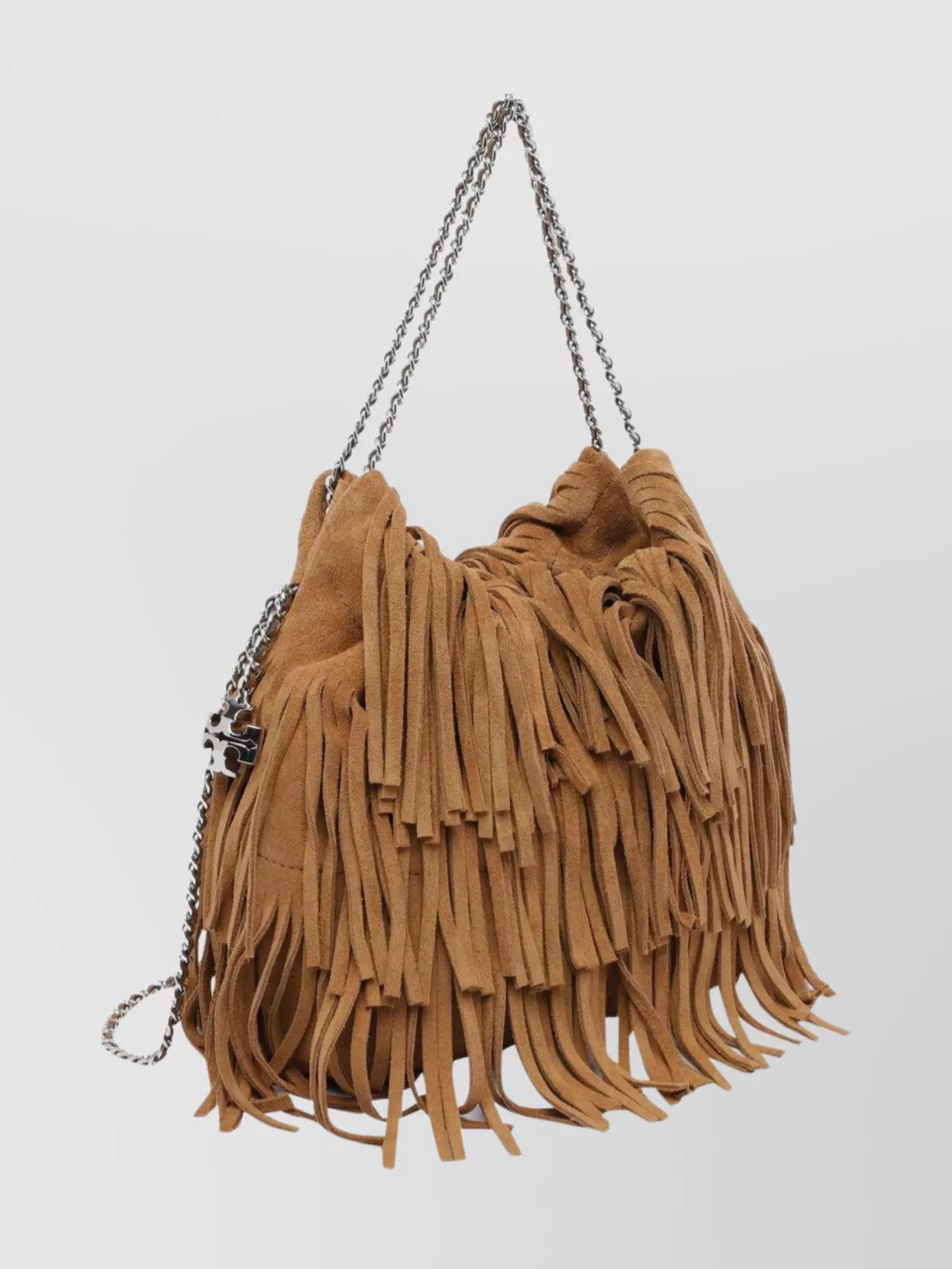 Tory Burch Mini Hobo Bag With Chain And Fringe