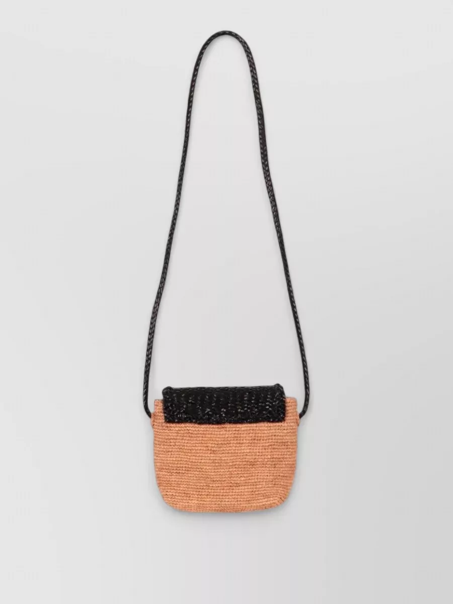 Dragon Diffusion Mini Fuego Leather Woven Crossbody Bag