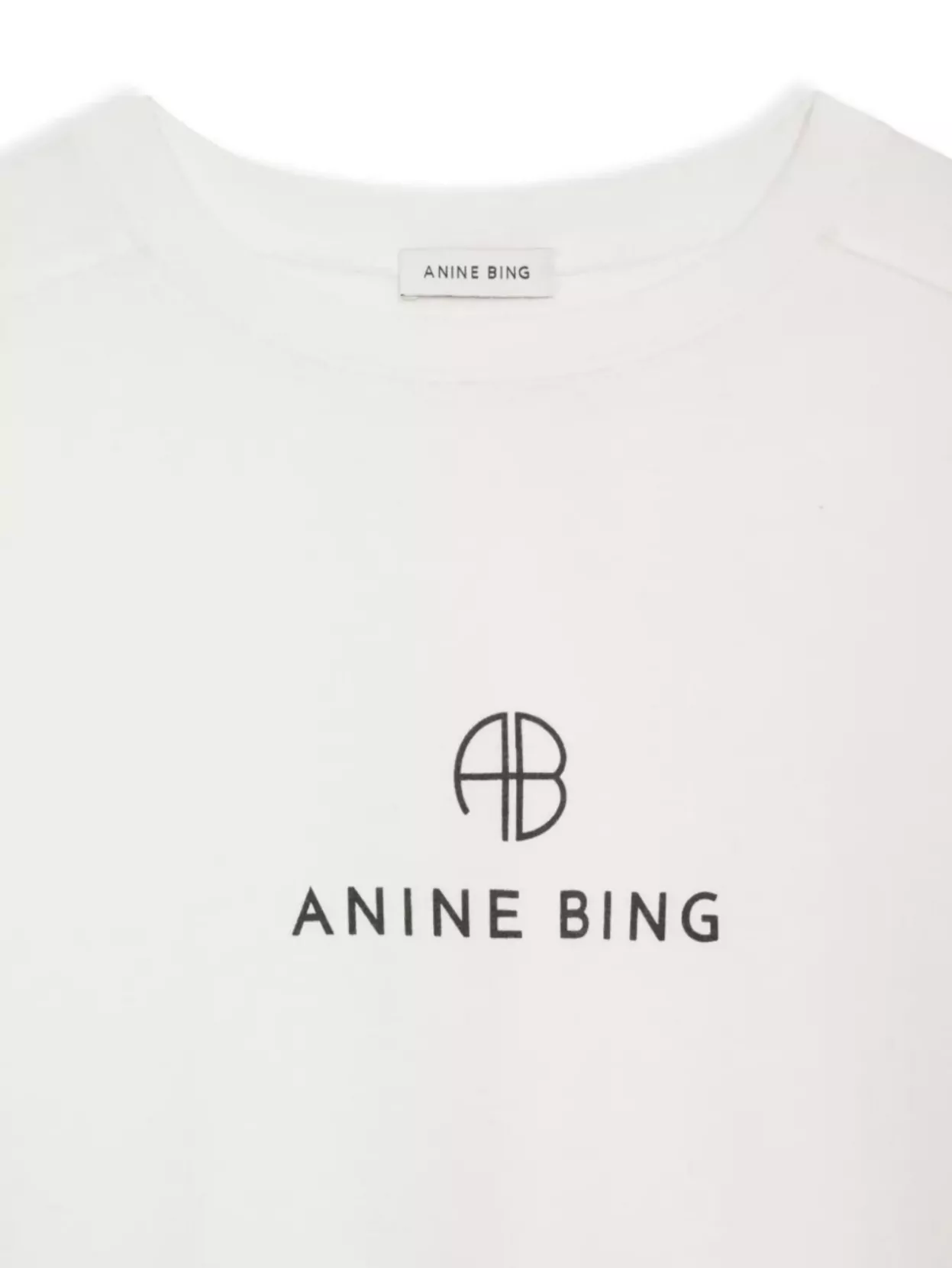 Anine Bing Monogram Cotton Jersey T-Shirt