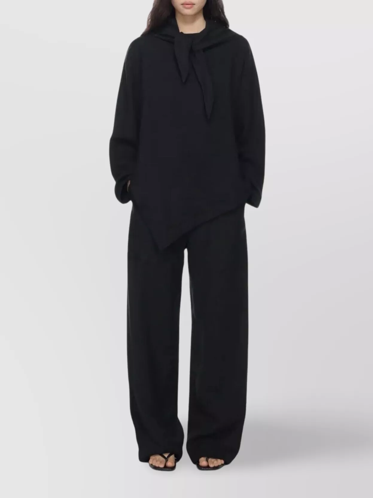 Studio Nicholson Wide Leg Trousers Front Zip