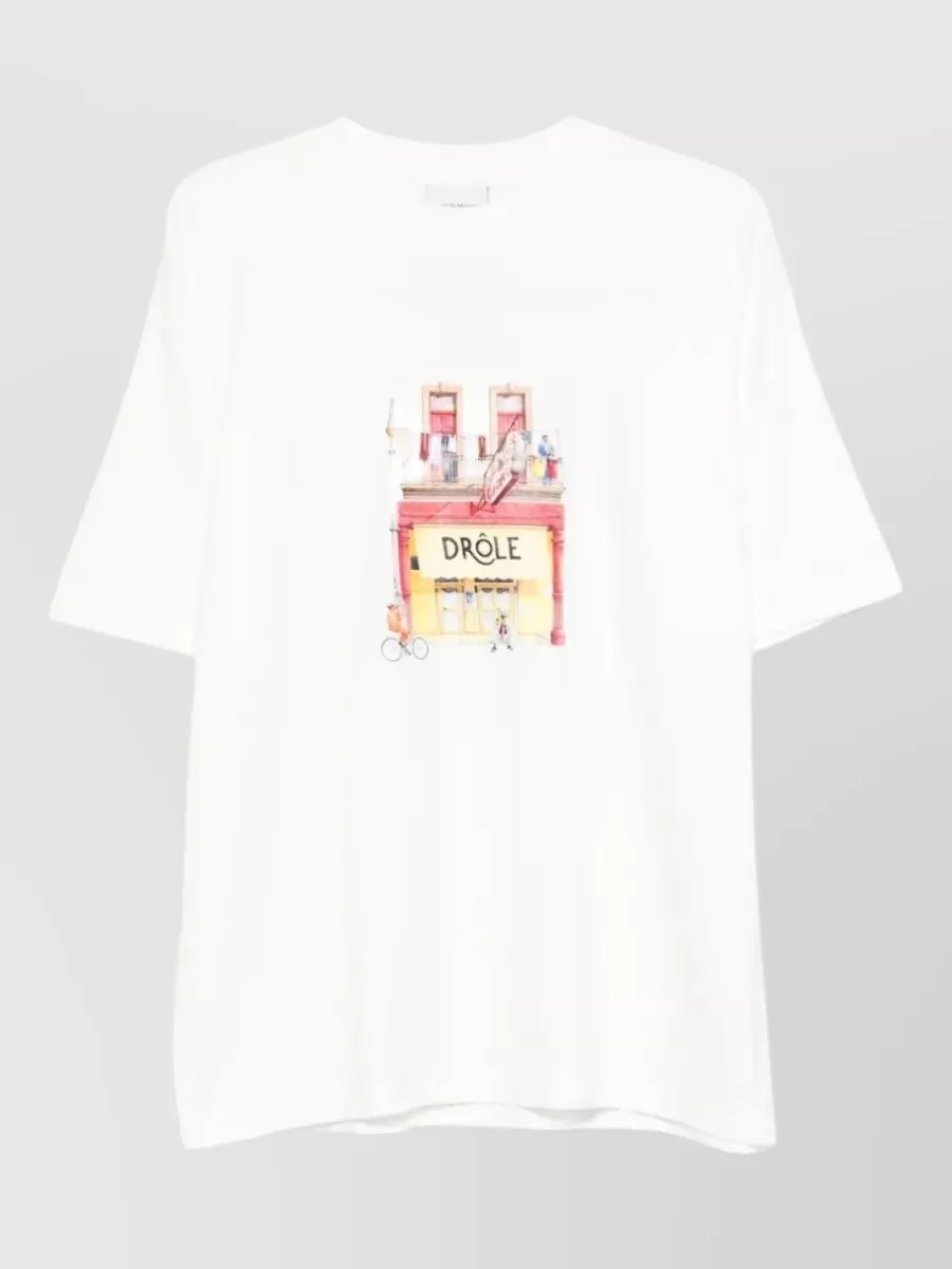 Drôle De Monsieur cotton regular-fit printed t-shirt