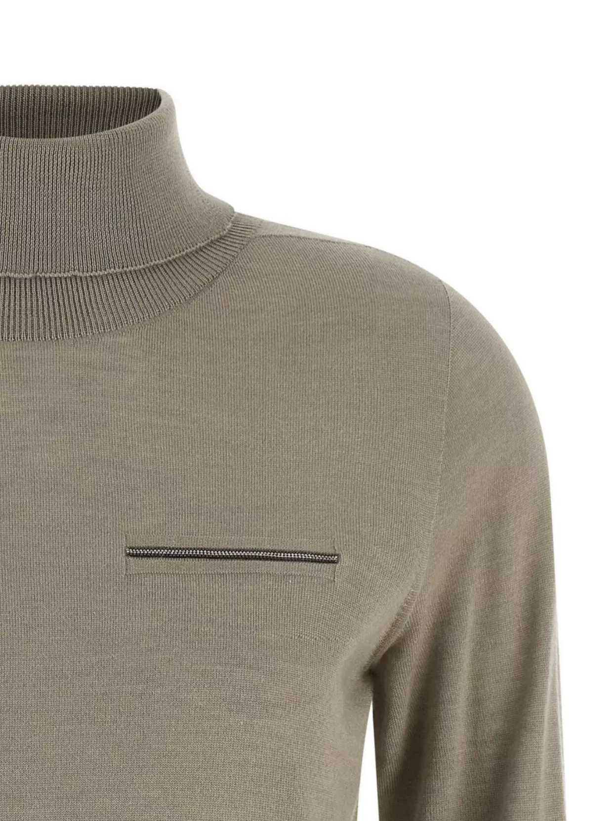 Peserico Turtleneck Sweater Chest Pocket