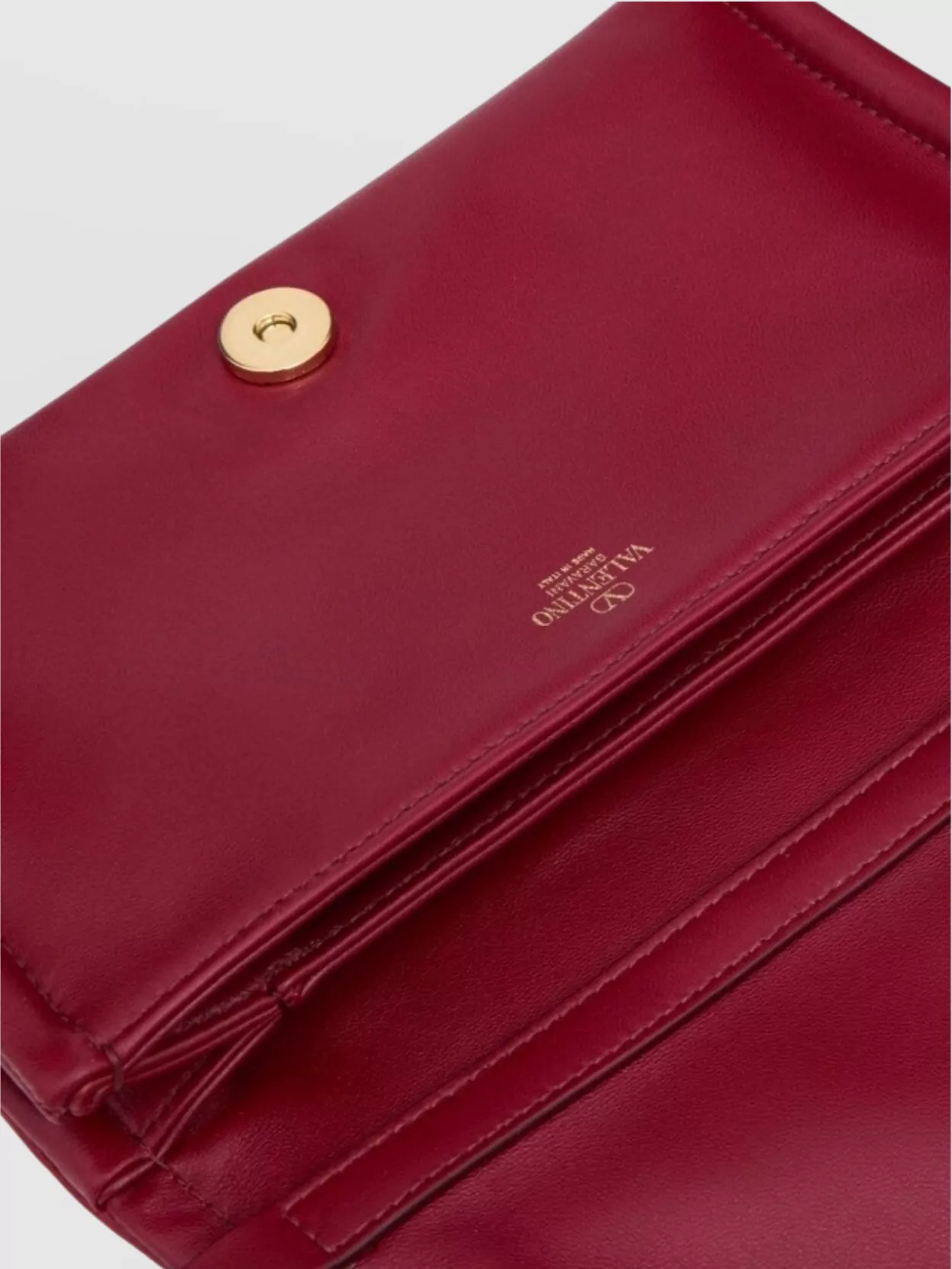 Valentino Garavani Vlogo Chain Lambskin Clutch