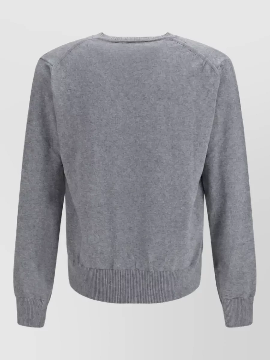 Vivienne Westwood Cashmere V-Neck Long-Sleeve Ribbed Sweater