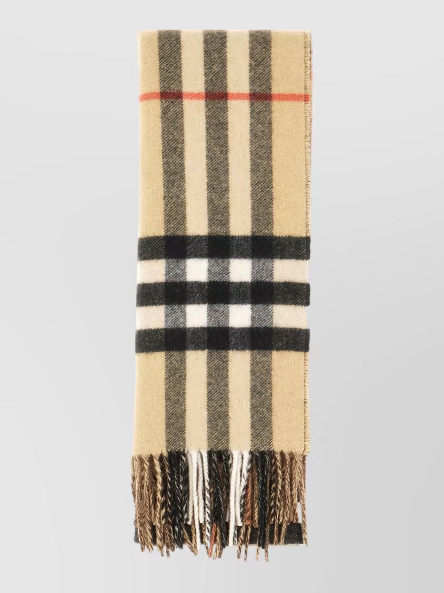 Burberry embroidered cashmere scarf