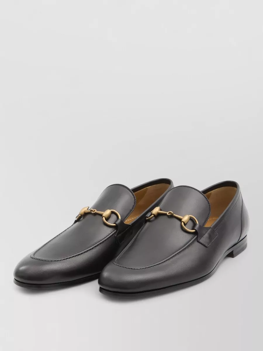 Gucci Jordaan Leather Loafers Horsebit Detail