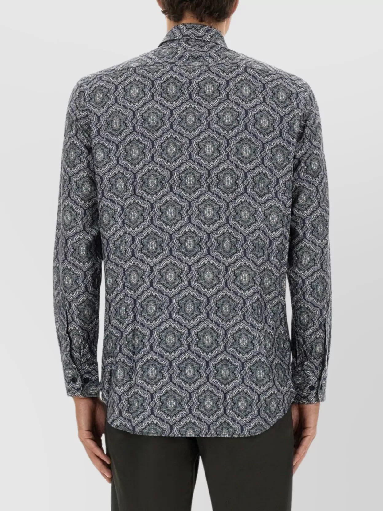 Etro Shirt Collar Printed Cuffed Sleeves