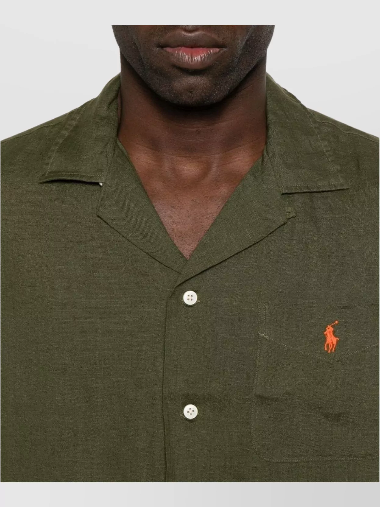 Ralph Lauren Logo Chest Pocket Shirt With Pleat Detailing