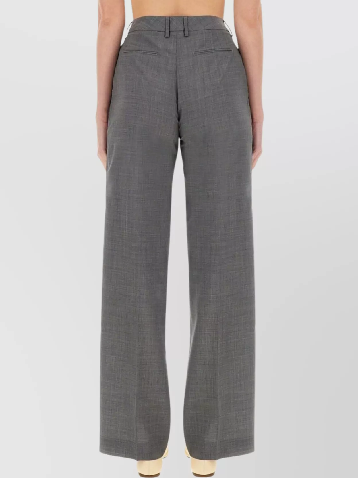 Shop Pt Torino Lola Wide Leg Trousers With Front Pleats