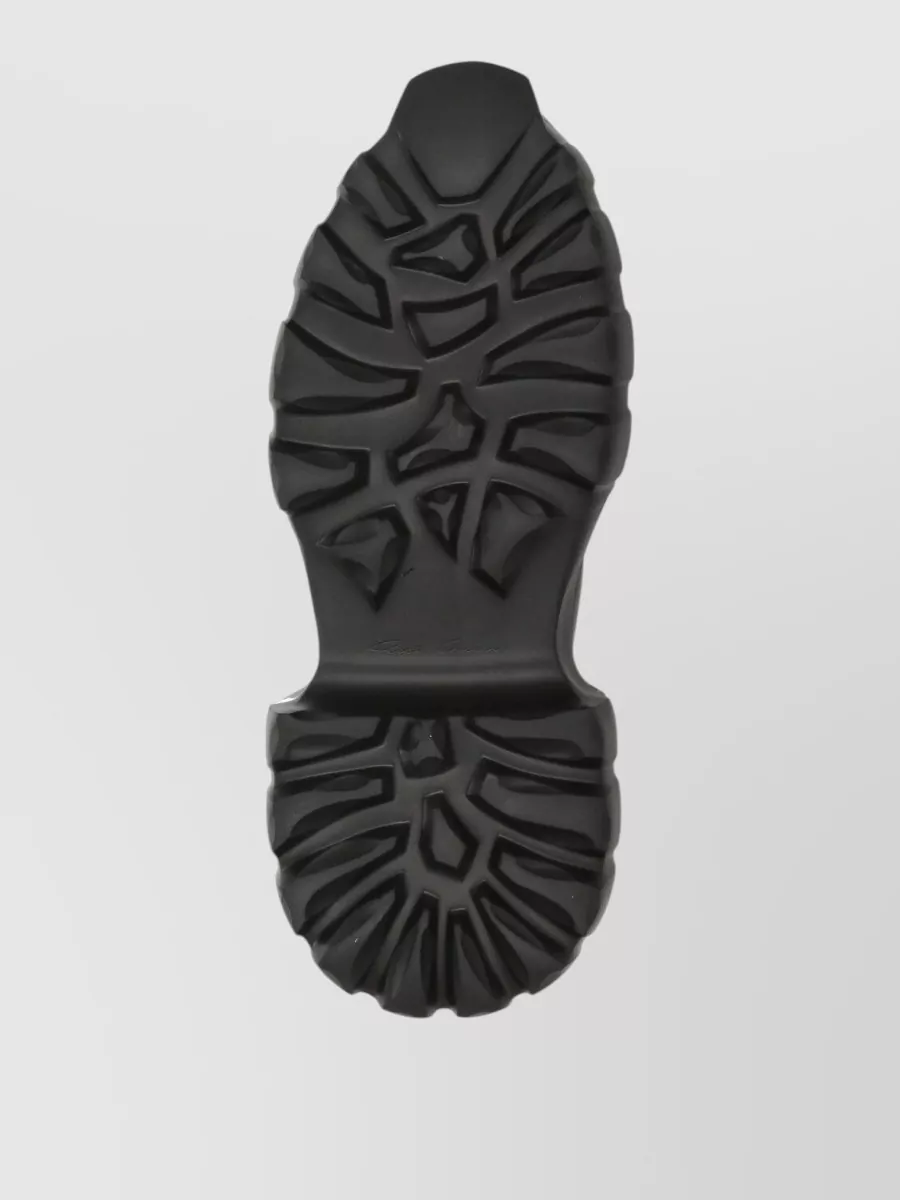 Rick Owens Leather Chelsea Ankle Boots