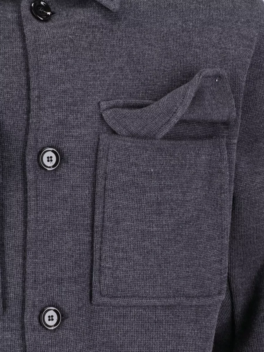 Lardini Virgin Wool Shirt Jacket