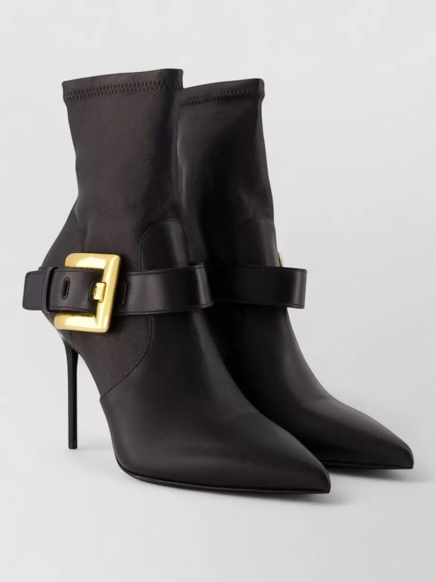 Balmain Leather anthem ankle boots