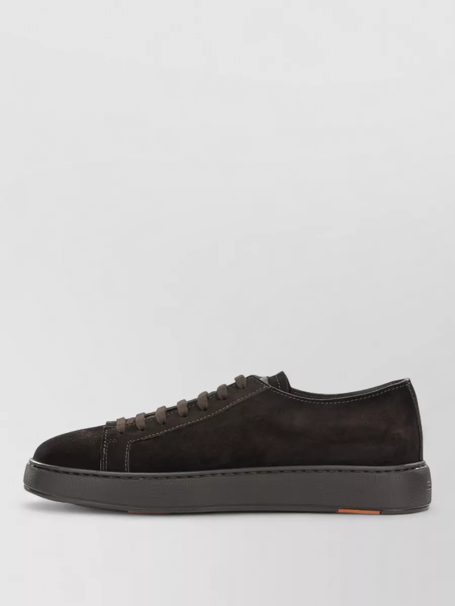 Santoni Suede Low-Top Sneakers