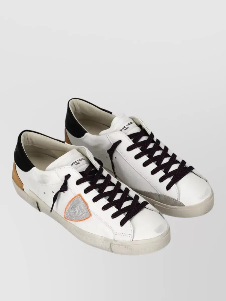 Philippe Model Leather Lace Up Sneakers