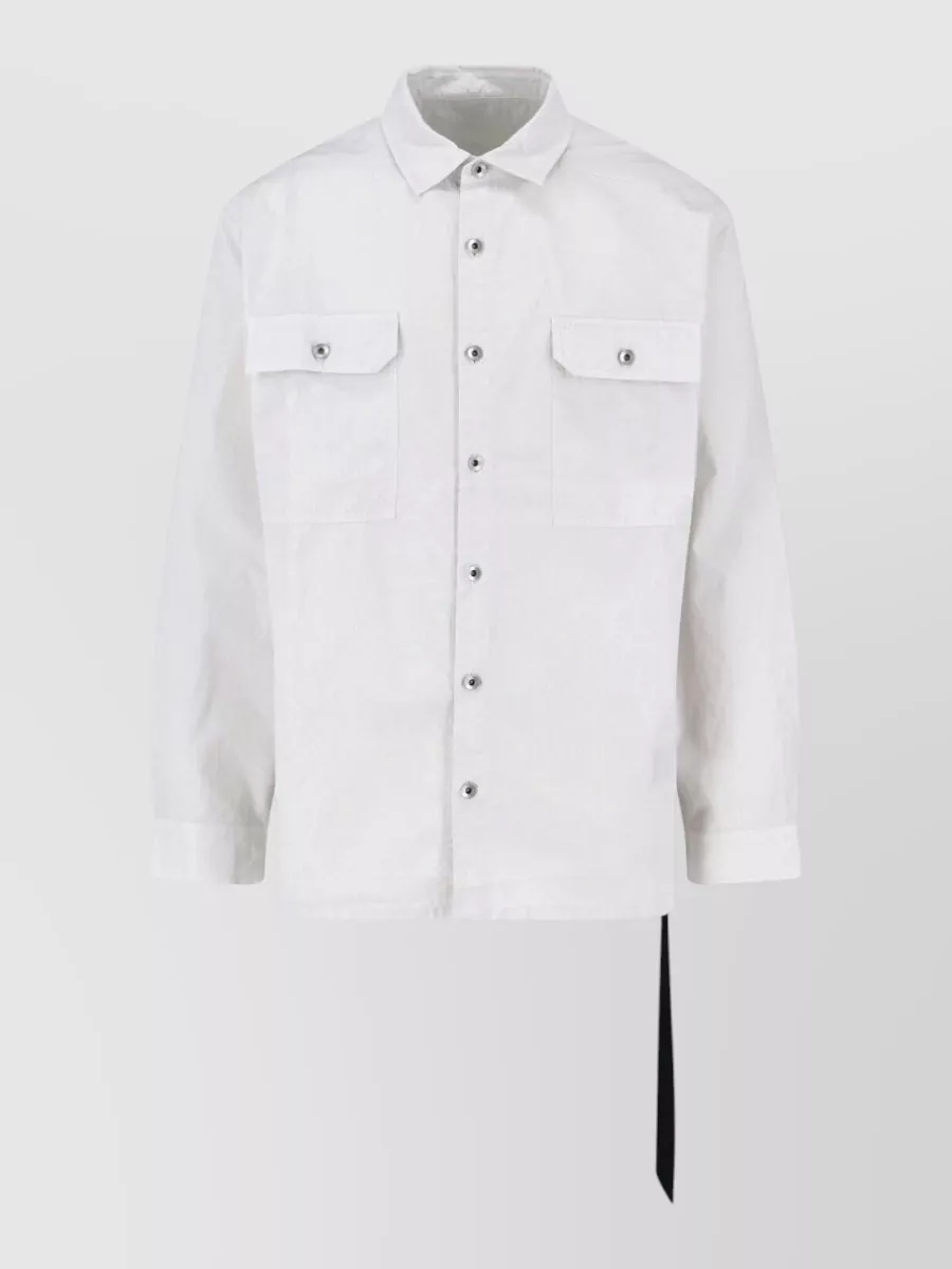 Rick Owens Drkshdw Cotton long-sleeve shirt jacket