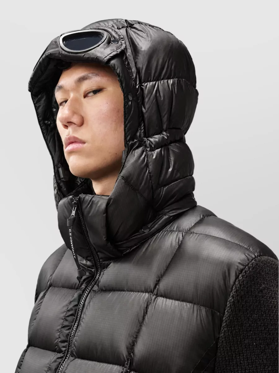 C.p. Company Wool Regular-Fit Zip-Up Goggle Hooded Jacket