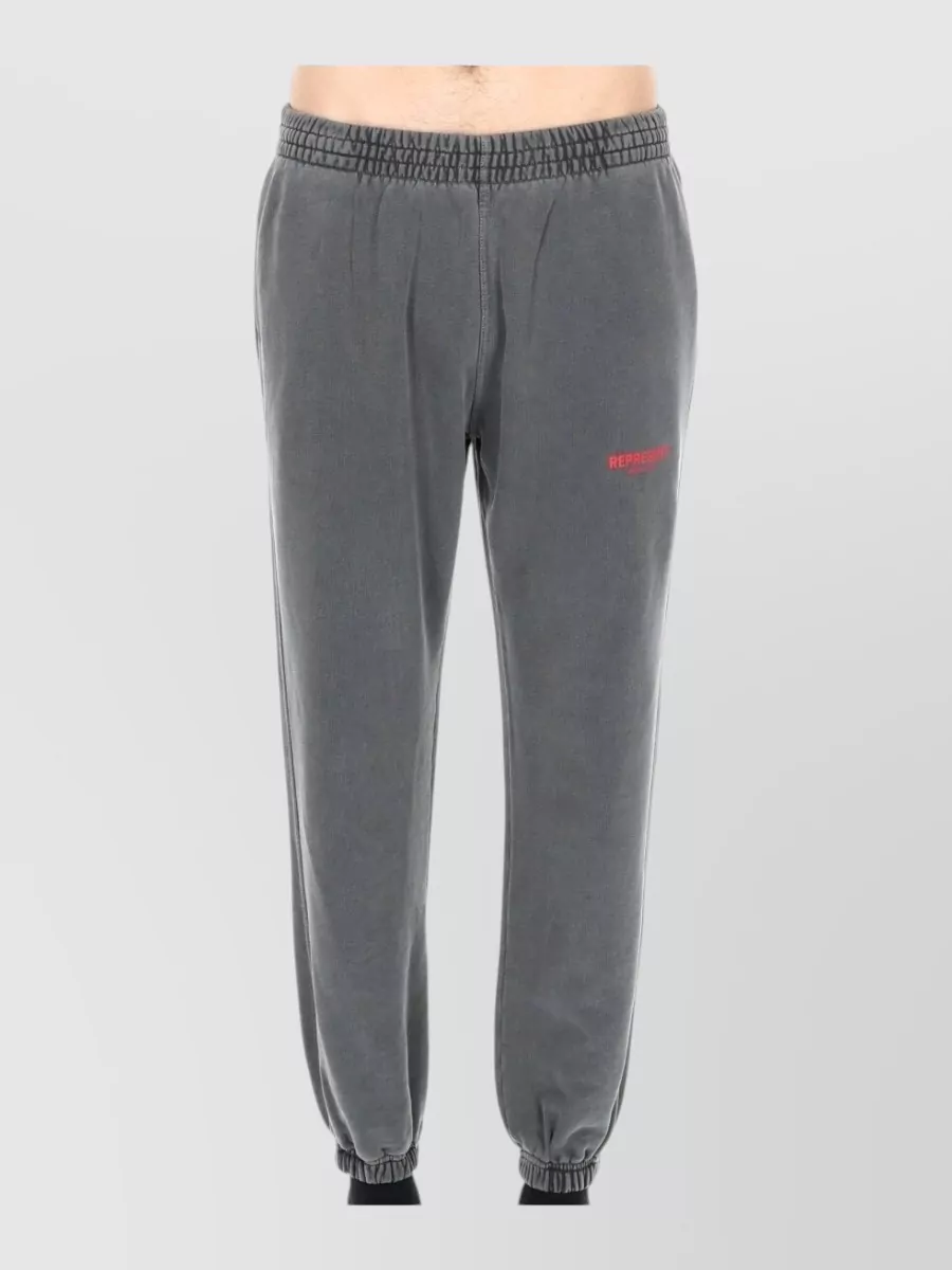 Represent cotton relaxed-fit track pants