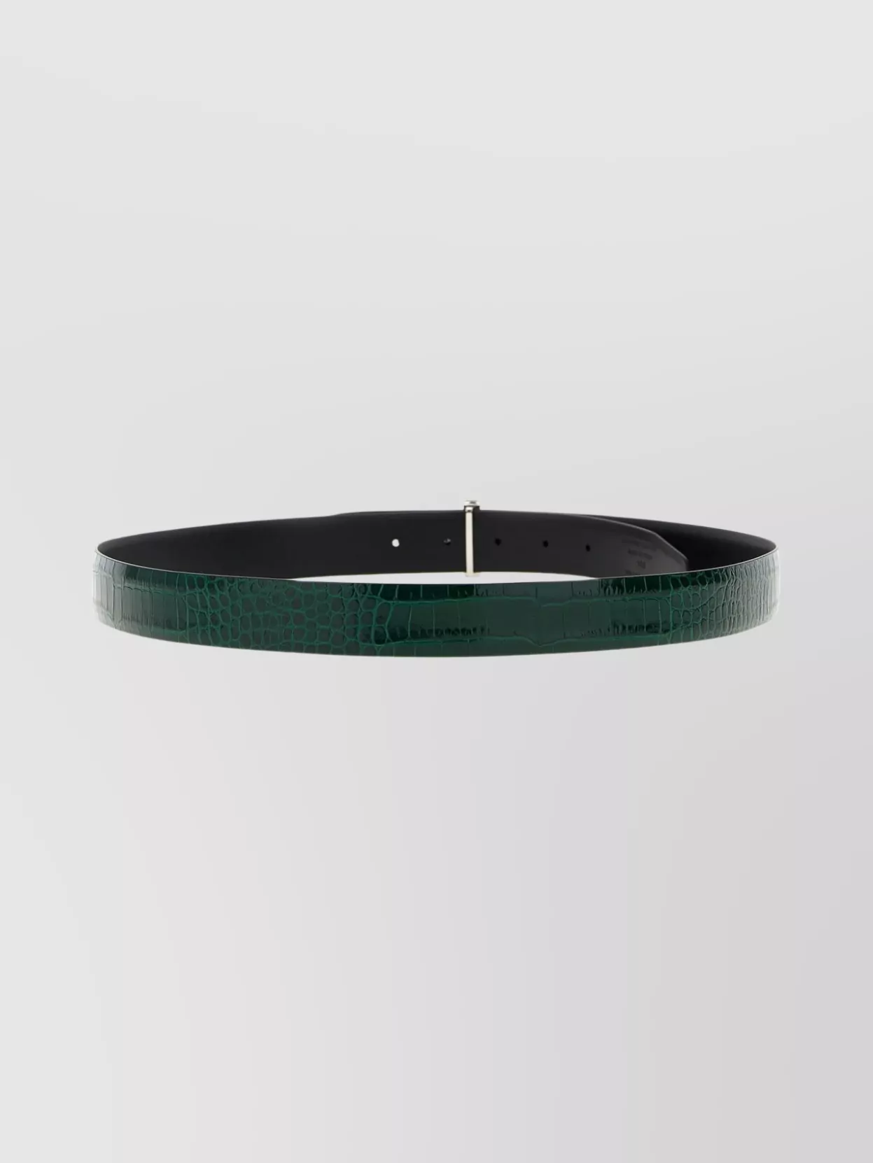 Tom Ford Reversible Crocodile Leather Belt Belts Multicolor In Green