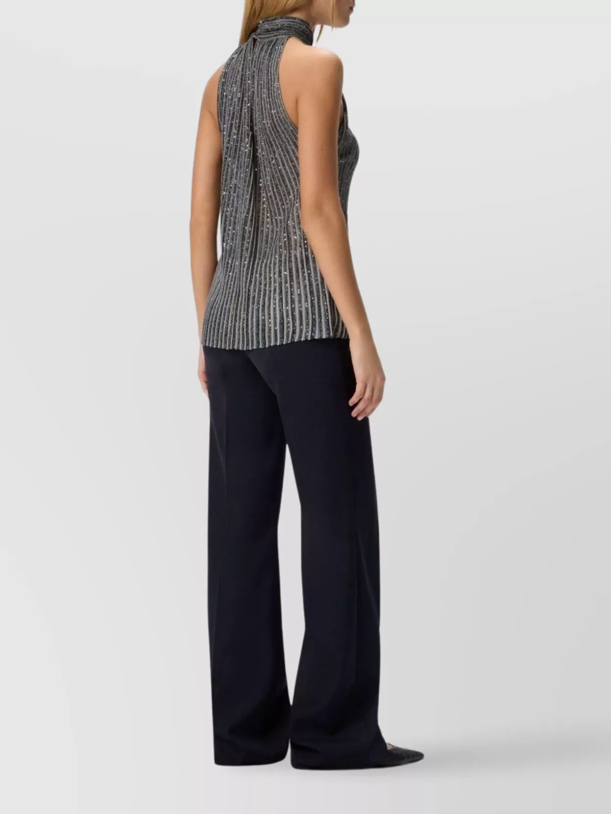 Missoni Striped Halterneck Top Tie Detail