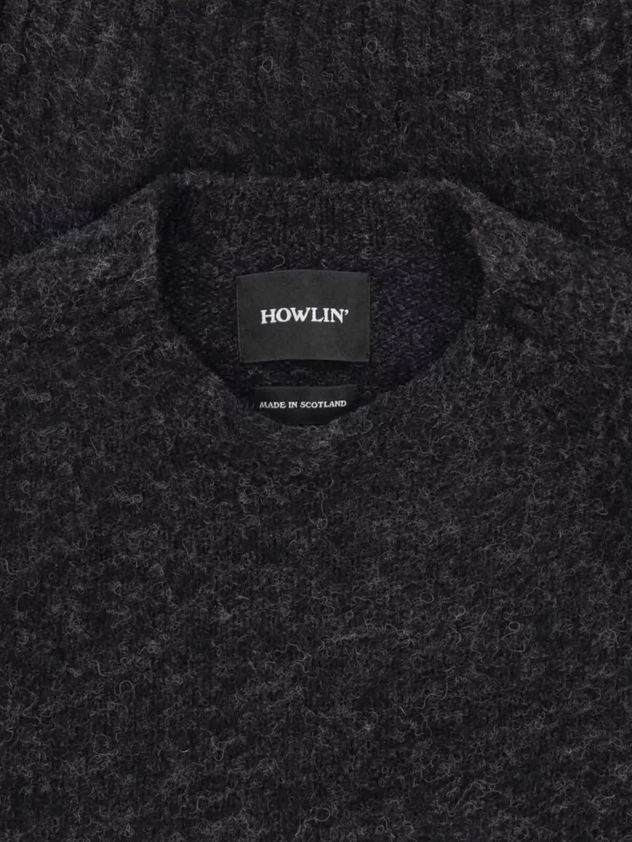 Howlin Soft Texture Crew Neck Long Sleeve Sweater