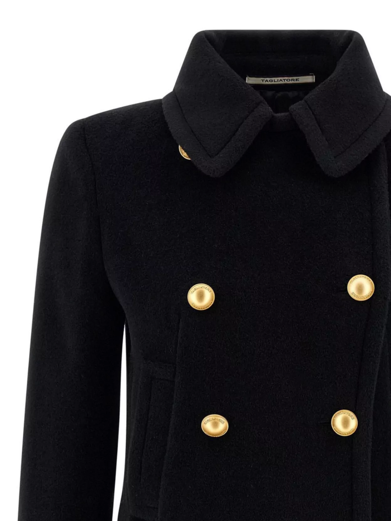 Tagliatore Double-Breasted Coat Notched Lapels
