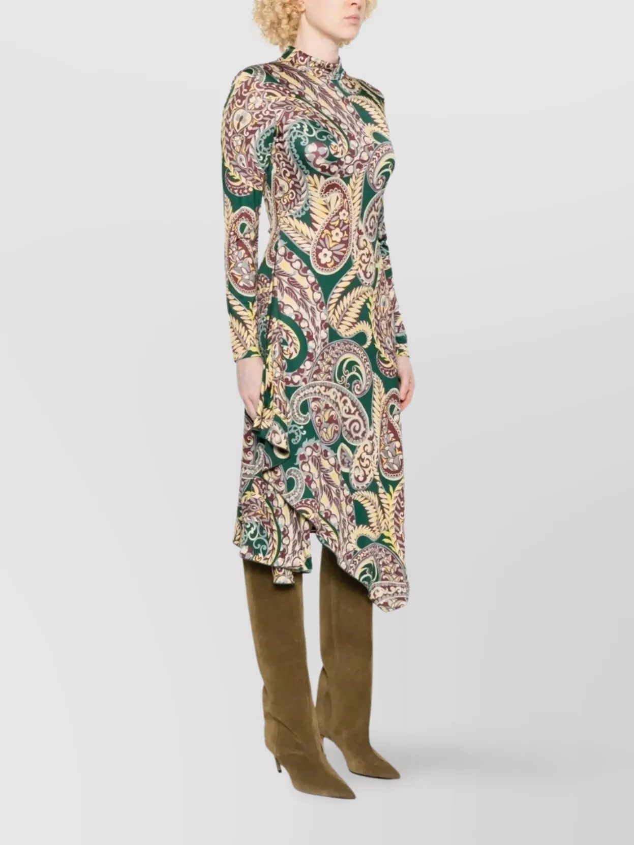Etro Women's Long Sleeve Midi Dress