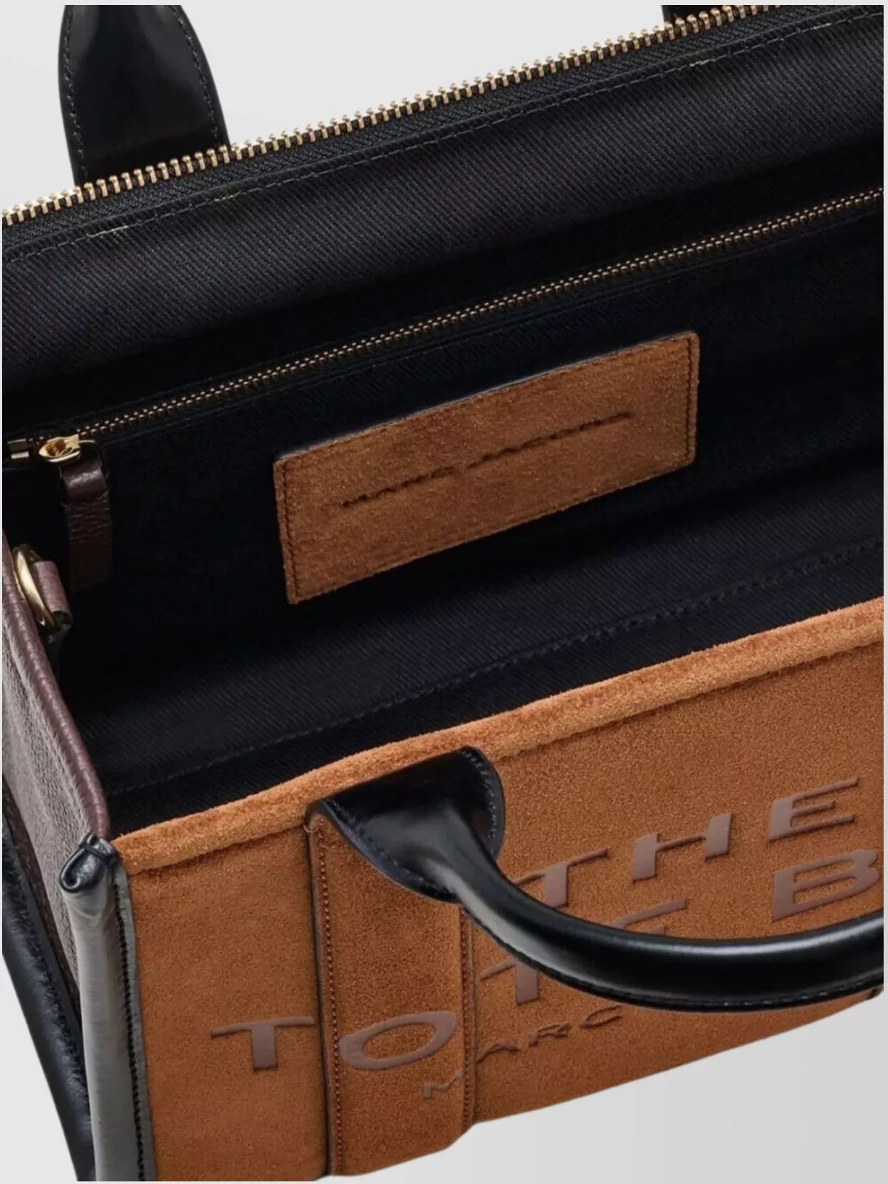 Marc Jacobs Small Suede Tote Bag With Adjustable Strap