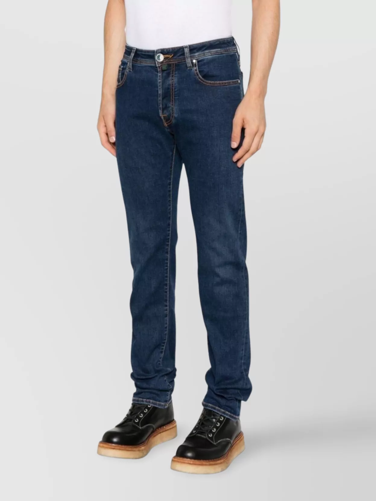 Jacob Cohen Slim Fit Denim Jeans With Belt Loops