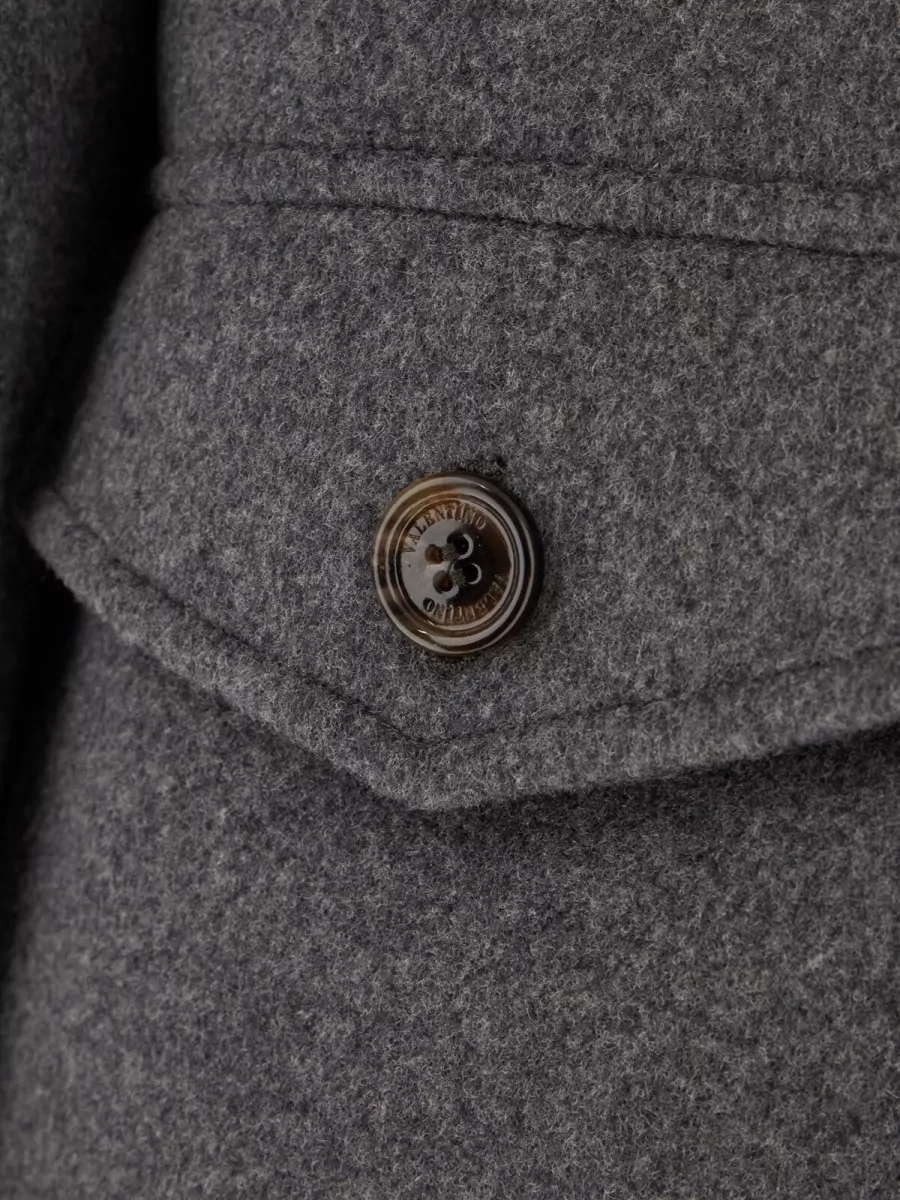 Valentino Garavani Cashmere Blend Single Breasted Coat