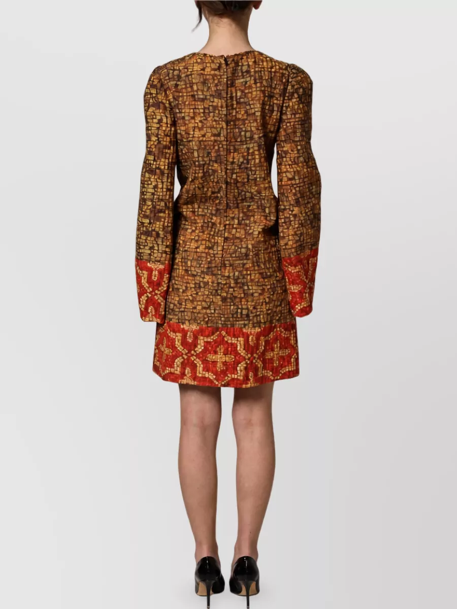 Dolce&Gabbana Wool Long-Sleeve Mini Dress