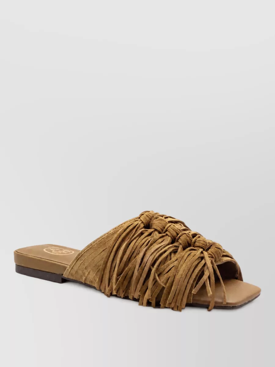 Ash leather mules