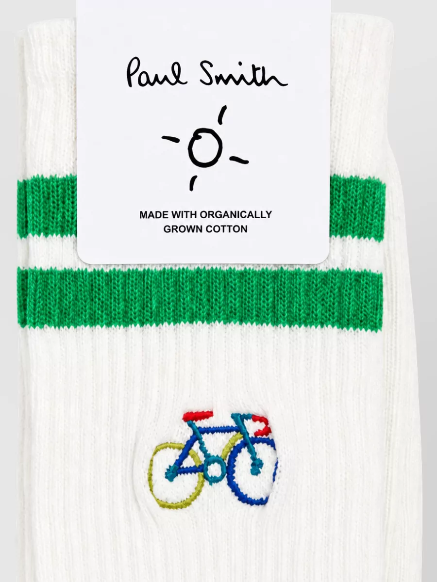 Paul Smith bike embroidered socks