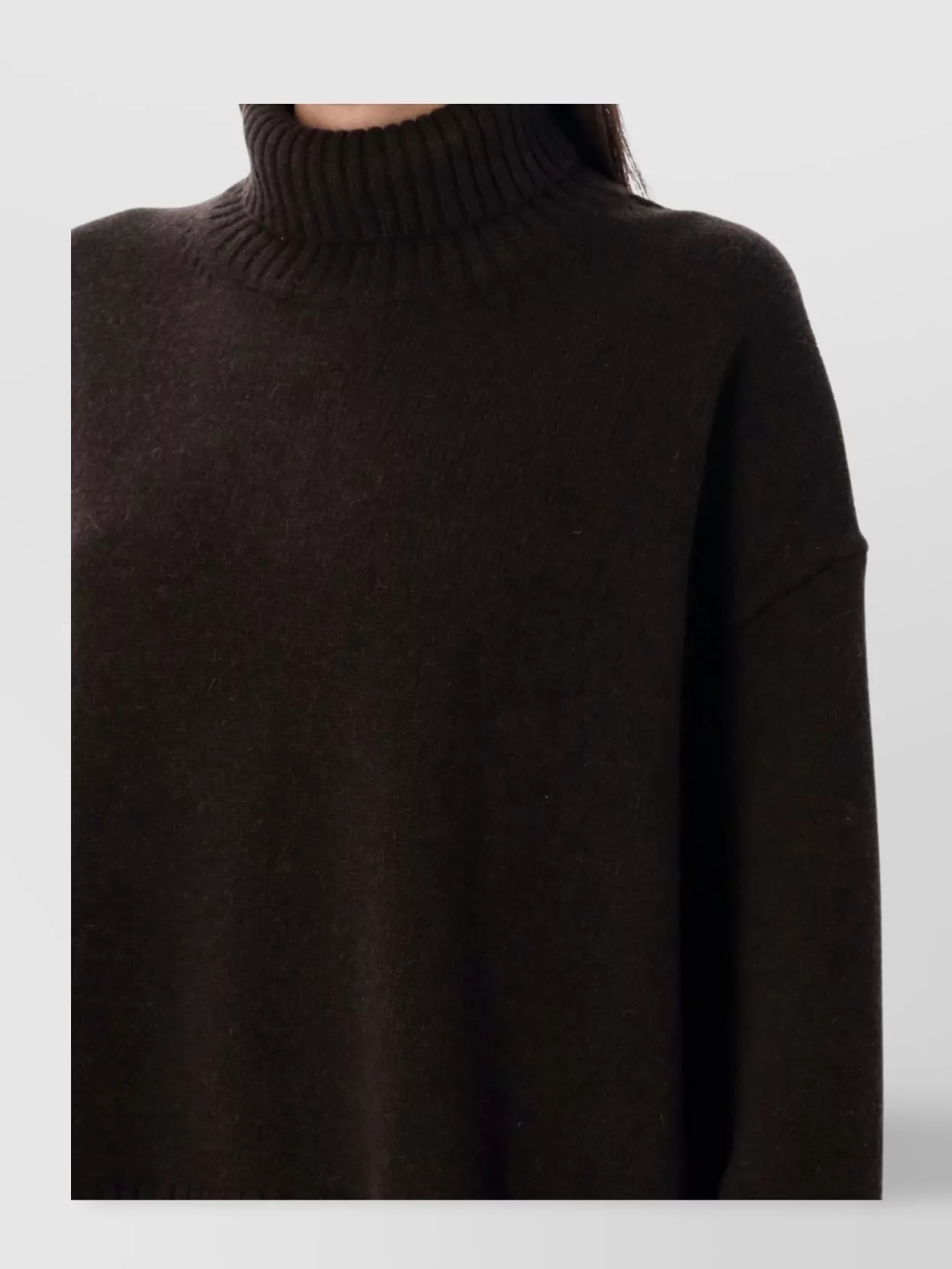Soeur William High Neck Wool Knit Pullover