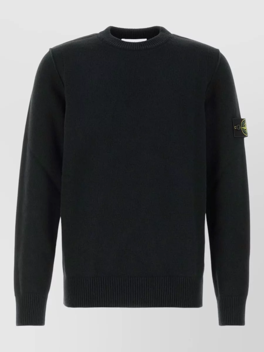 Stone Island wool regular-fit crew-neck sweater