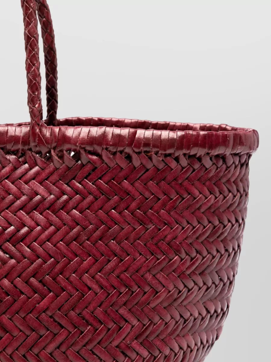 Dragon Diffusion Bamboo Triple Jump Small Silk Nylon Basket Bag
