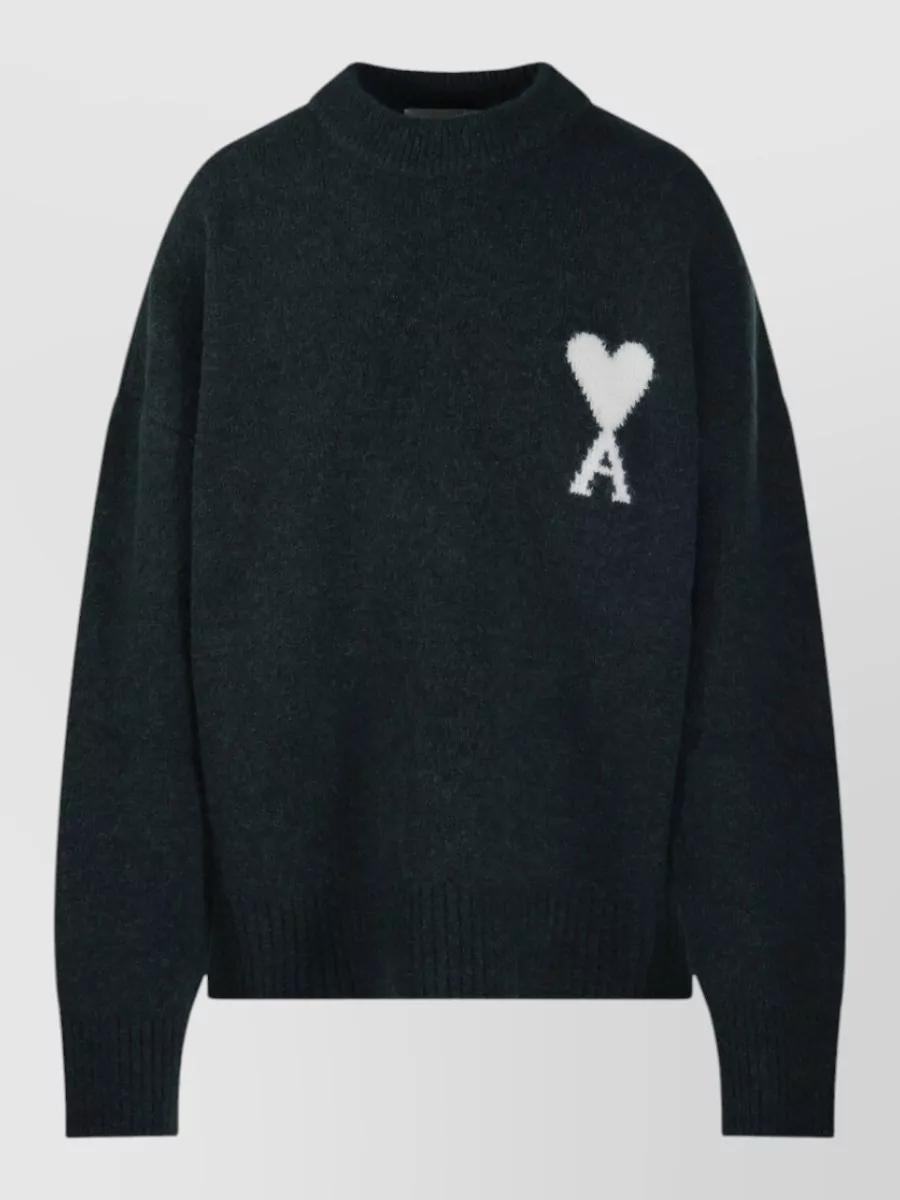 Ami Paris alpaca wool crewneck sweater