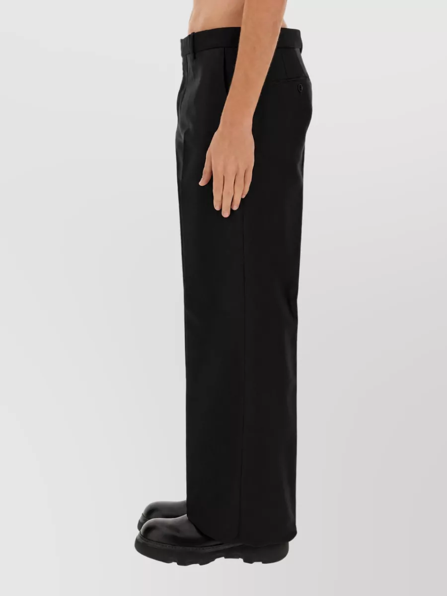 Burberry Virgin Wool Silk Tailored Trousers