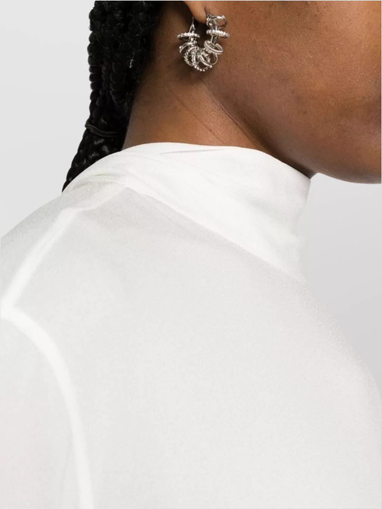 Fabiana Filippi Precision Crafted High Neckline Tops