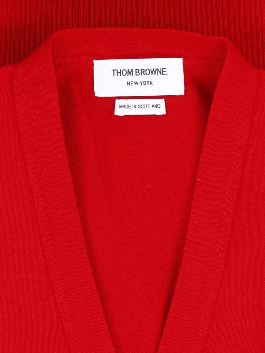 Thom Browne Cashmere Crewneck Cardigan