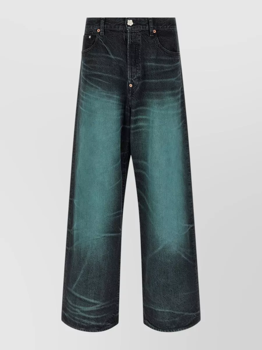 Kenzo denim high-rise wide-leg jeans