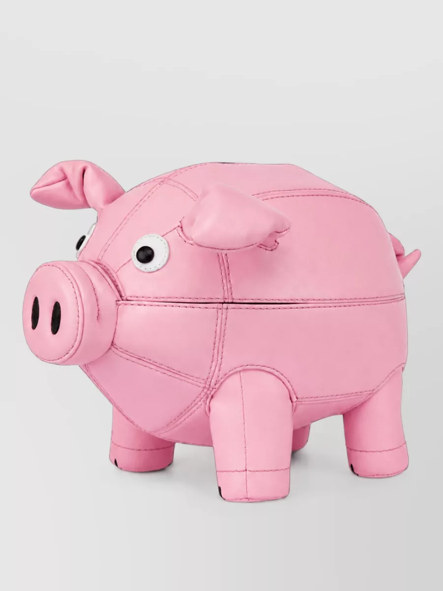 Moschino leather bag charm