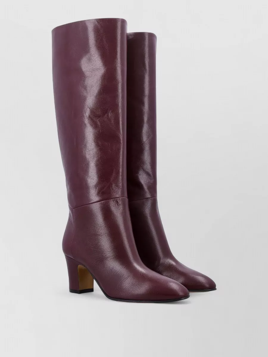 Alberta Ferretti Leather Knee-High Boots