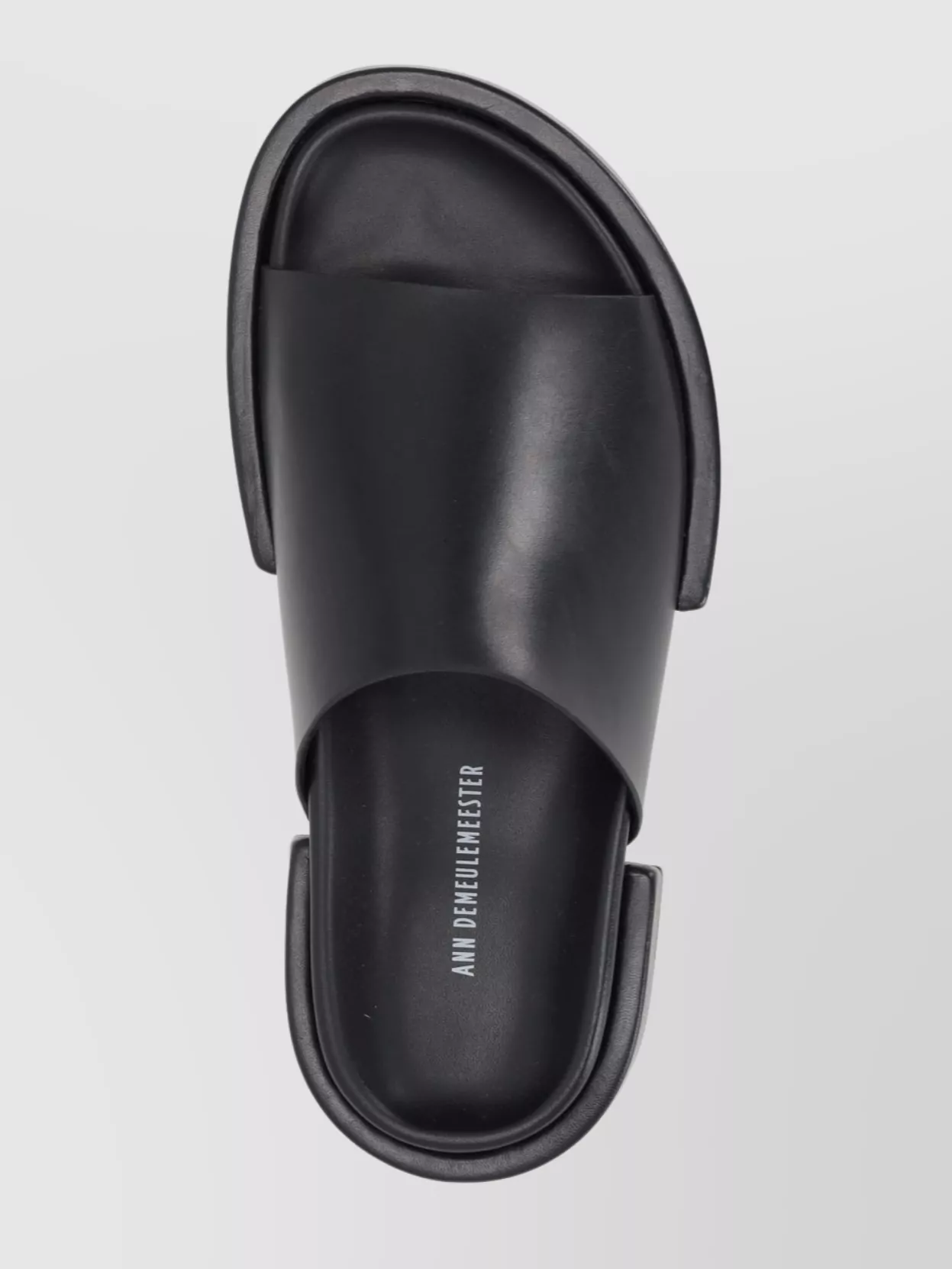 Ann Demeulemeester Wide Strap Open Toe Flat Sole Mules
